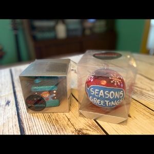 MoMA Set of Two Holiday Ornaments NIB